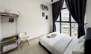 Appartamento familiare, 2 camere da letto, balcone, vista città | 2 camere, materassi in memory foam, con stile personalizzato