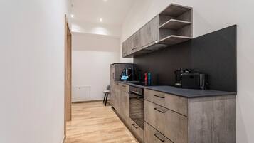 Fridge, oven, stovetop, dishwasher