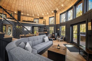 Smart TV, fireplace, video games, books