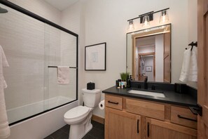 Hair dryer, towels