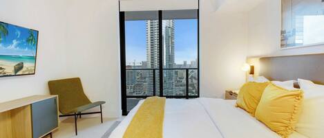 2 makuuhuonetta, silitysrauta/-lauta, vauvan matkasänky, Wi-Fi