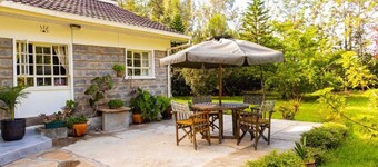 3-bedroom standalone home,spacious garden with daybed,located in Karen, Nairobi.