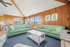 TV, DVD player - Summer Nights 4 Bedroom Oceanside Home in Kill Devil Hills (Kill Devil Hills)