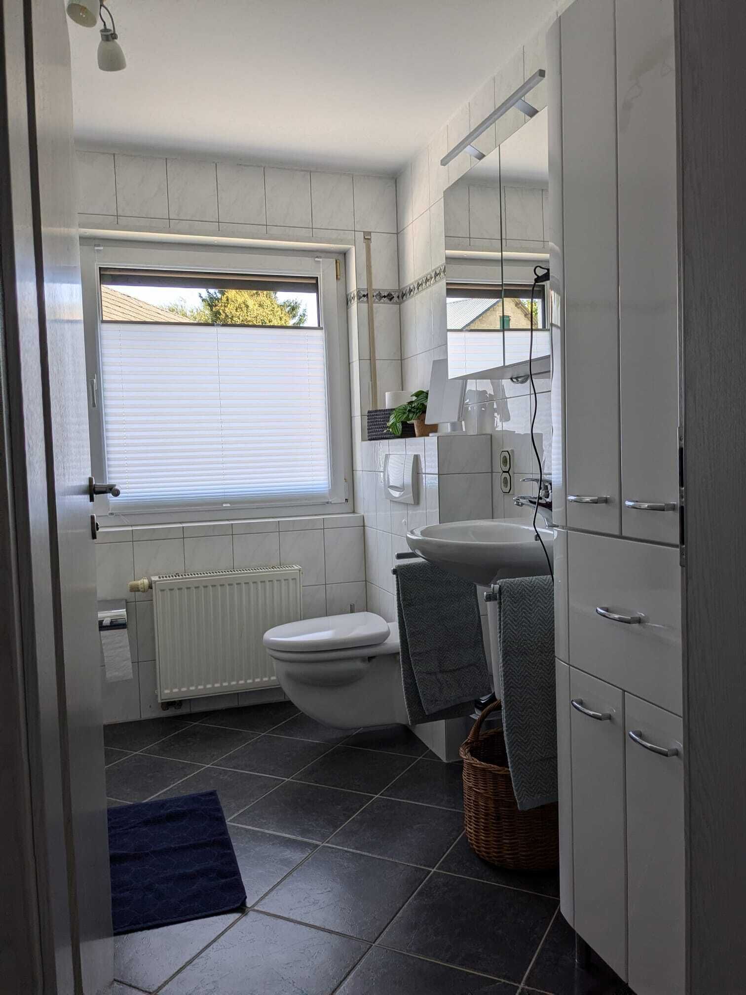 Secador de pelo, toallas, jabón y papel higiénico