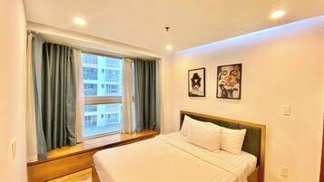 Apartamento familiar, 2 habitaciones | Sábanas de algodón egipcio y ropa de cama de alta calidad