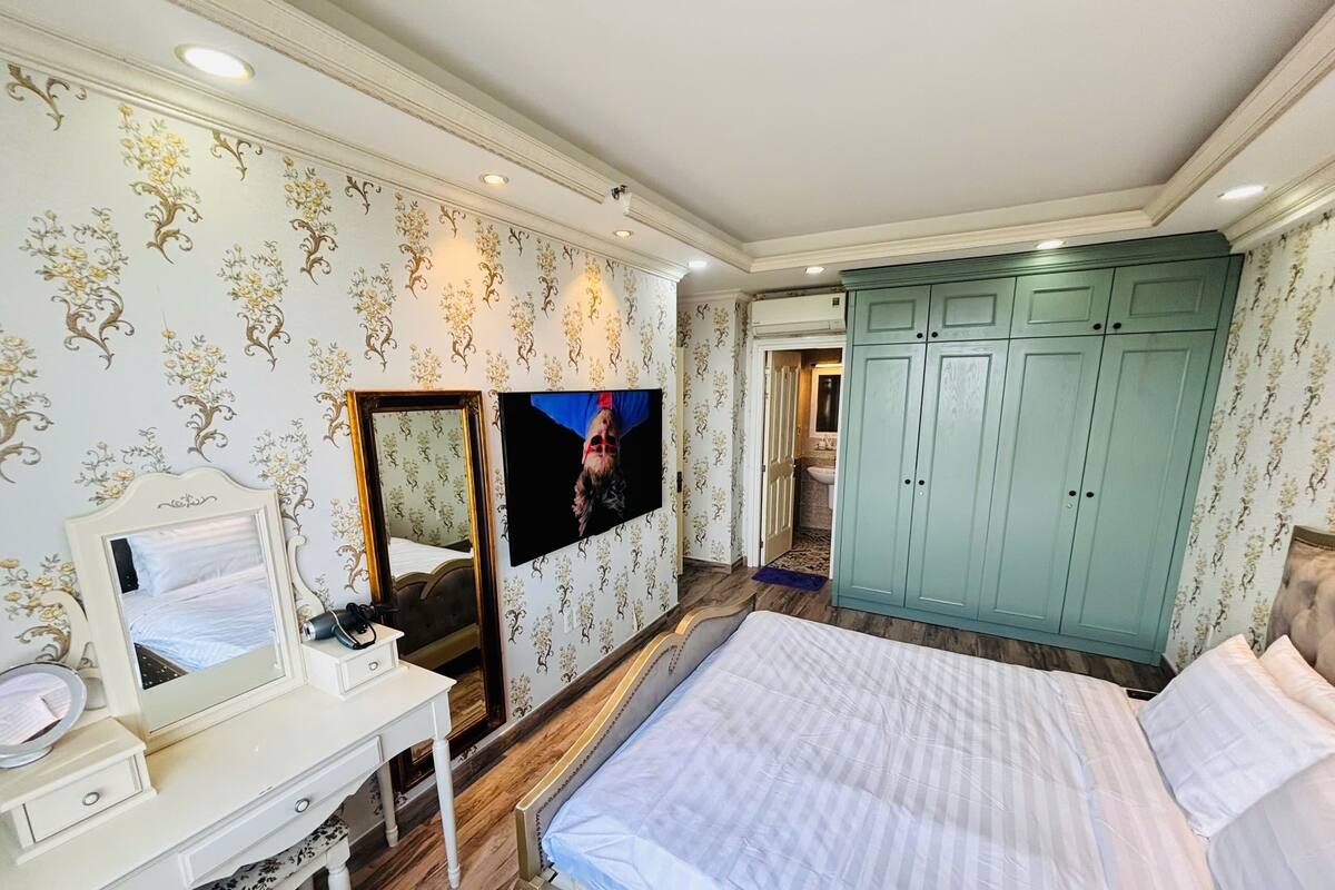 Appartement Deluxe | Draps en coton égyptien, literie de qualité supérieure