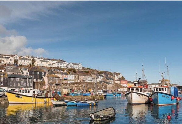 Marina - Unique Harbourside 2 bedroom Apartment in Converted 18th C Netloft, free parking (Mevagissey)