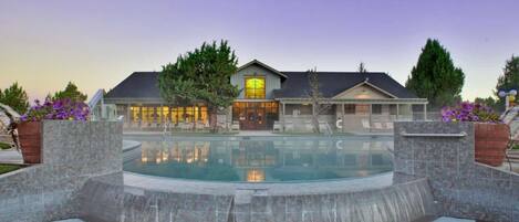 Indoor pool, a heated pool