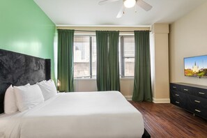 1 bedroom, iron/ironing board, bed sheets - Bright 1BR NOLA Condo with Relaxing Rooftop Pool (New Orleans)