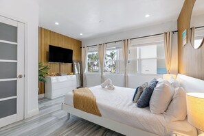 1 chambre, fer et planche à repasser, lit parapluie, Wi-Fi gratuit