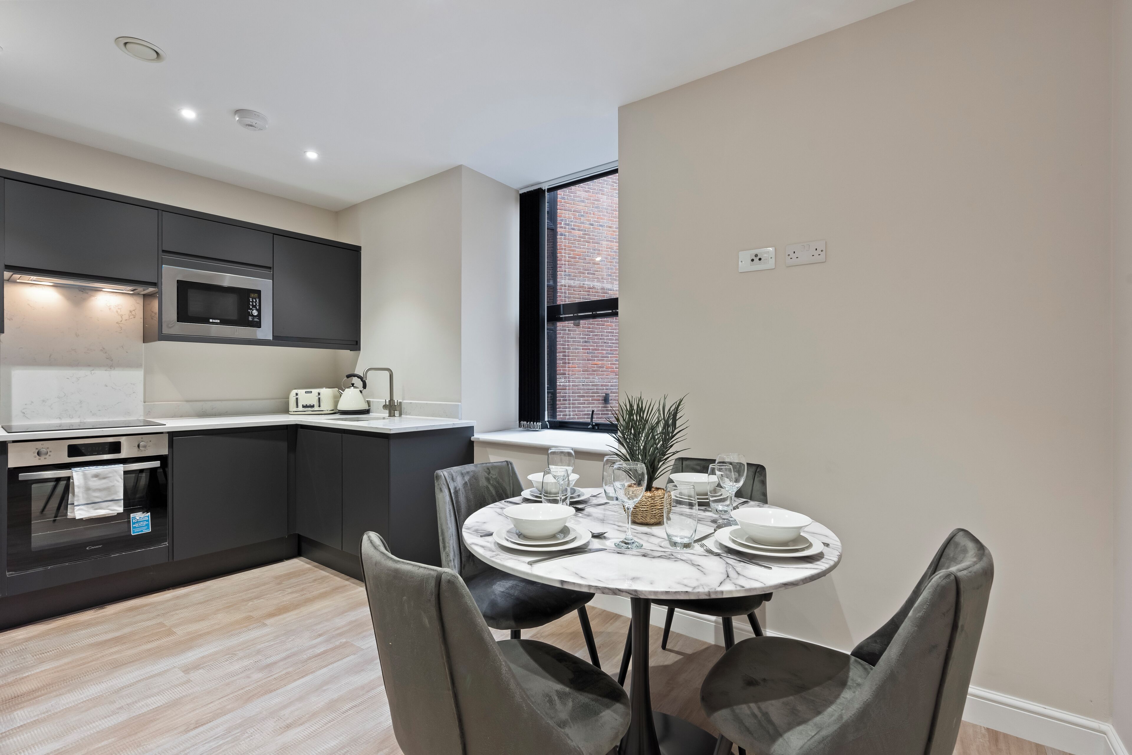 Microwave, oven, stovetop, dishwasher