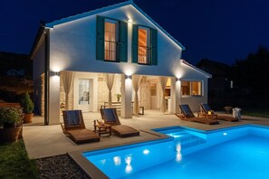 A heated pool
