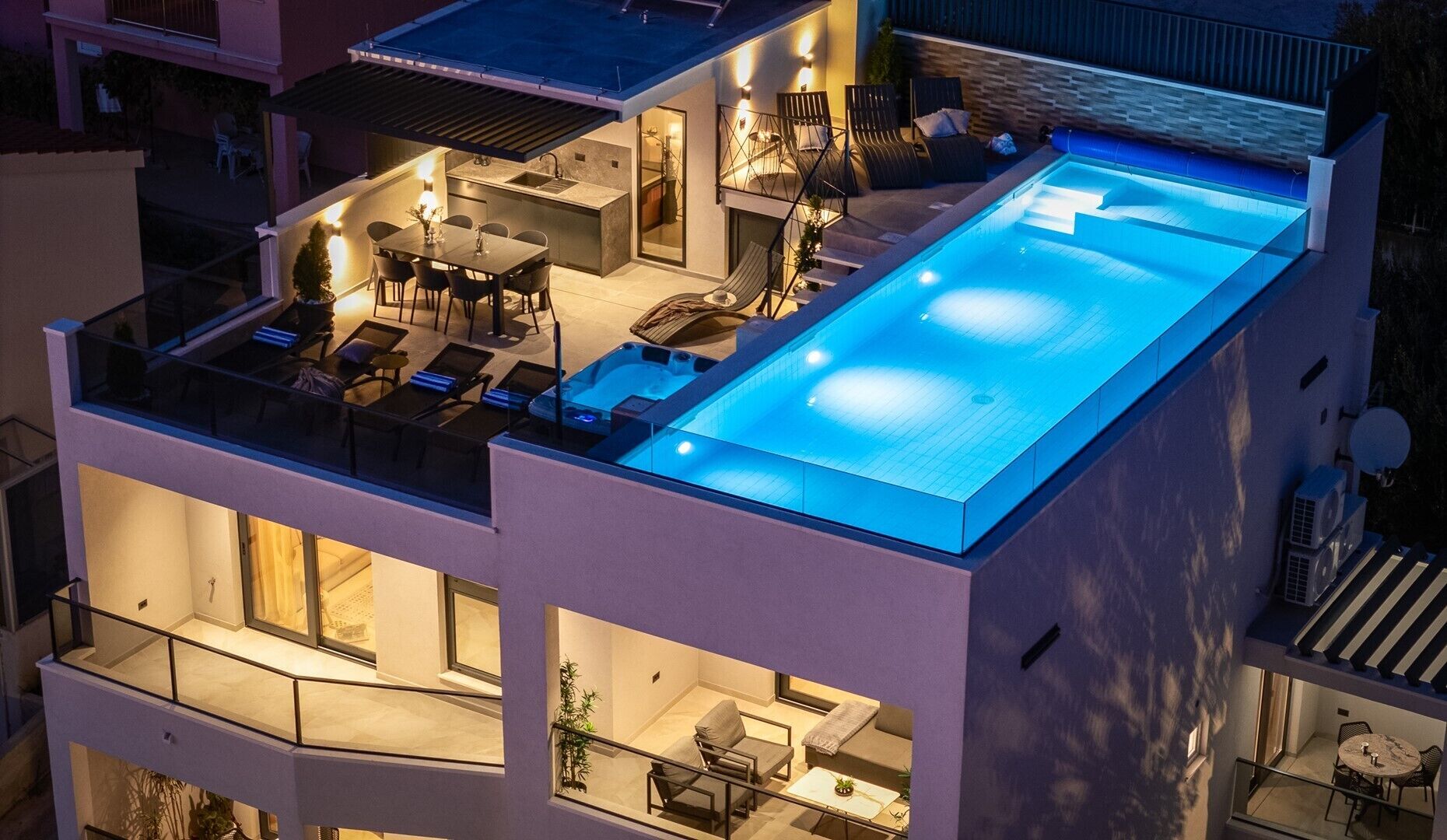 Una piscina climatizada