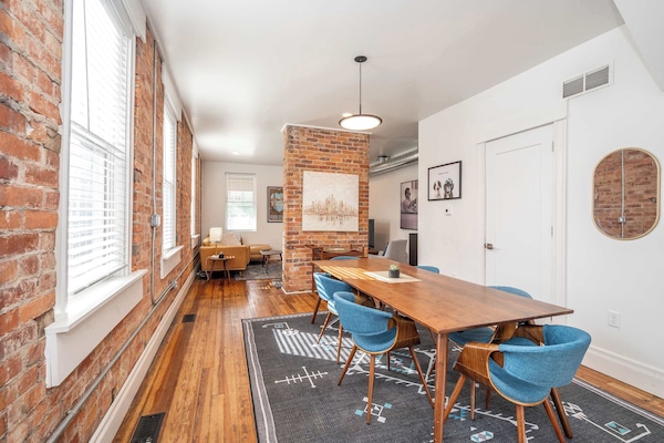 Gather for elegant meals together at the dining table, with seating for 6