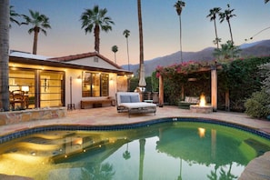 A heated pool