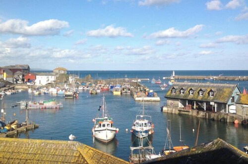 The Pilchard Press, The Pilchard Press on Harbourside in Mevagissey Village with FREE Parking