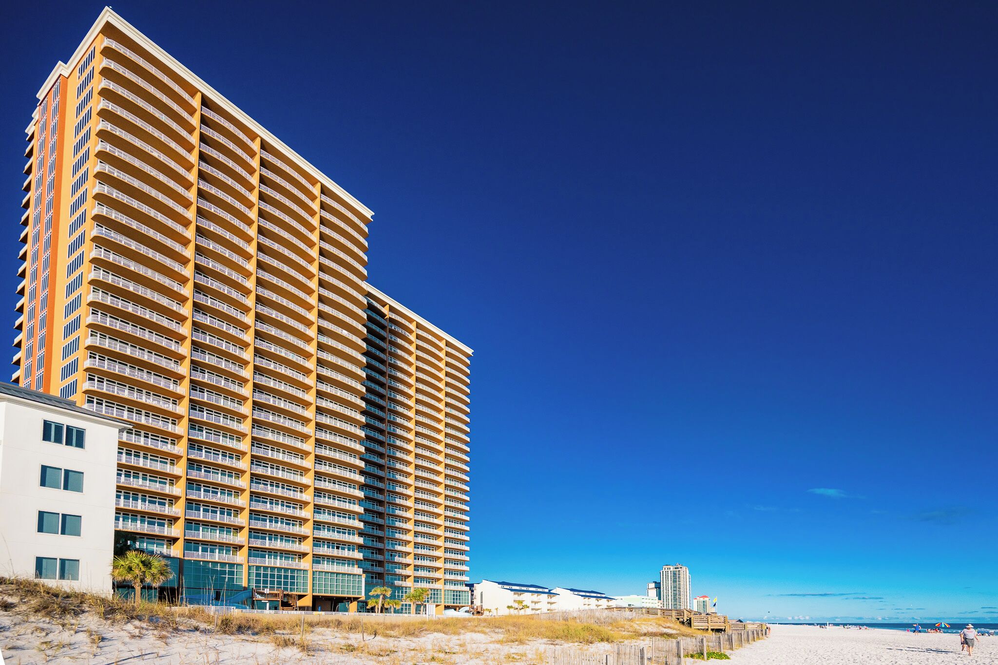 Experience stunning beachfront views from Phoenix Gulf Towers in Orange Beach, perfect for relaxation and fun in the sun