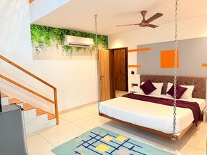 Superior Double Room, Multiple Beds, Patio | Iron/ironing board, free WiFi - Passiflora Inn (Awas)