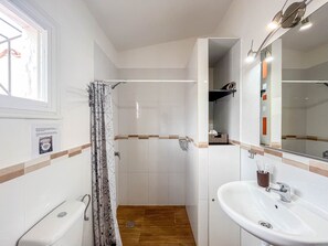 Shower, hair dryer