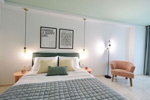 デラックス アパートメント 3 ベッドルーム シティビュー | 高級寝具、セーフティボックス (室内)、客室ごとに異なる装飾、客室ごとに異なるインテリア