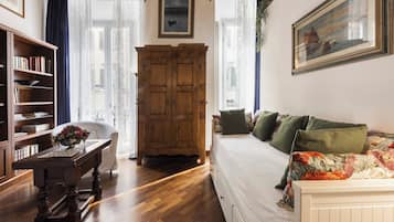 Appartamento Superior, balcone, vista fiume | Area soggiorno