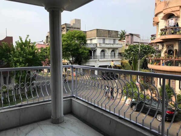 Deluxe-Doppelzimmer, Balkon, Stadtblick | Blick vom Balkon