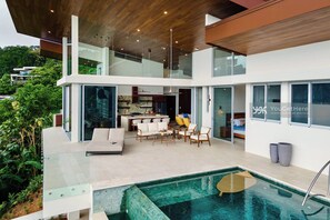 Outdoor pool - Stunning Design Ocean View Villa Maravilla (Bahia Ballena)