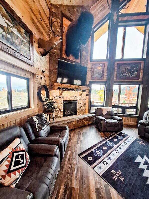 TV connectée, cheminée