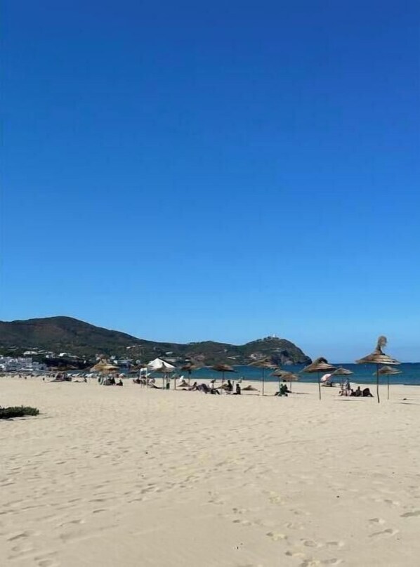 On the beach
