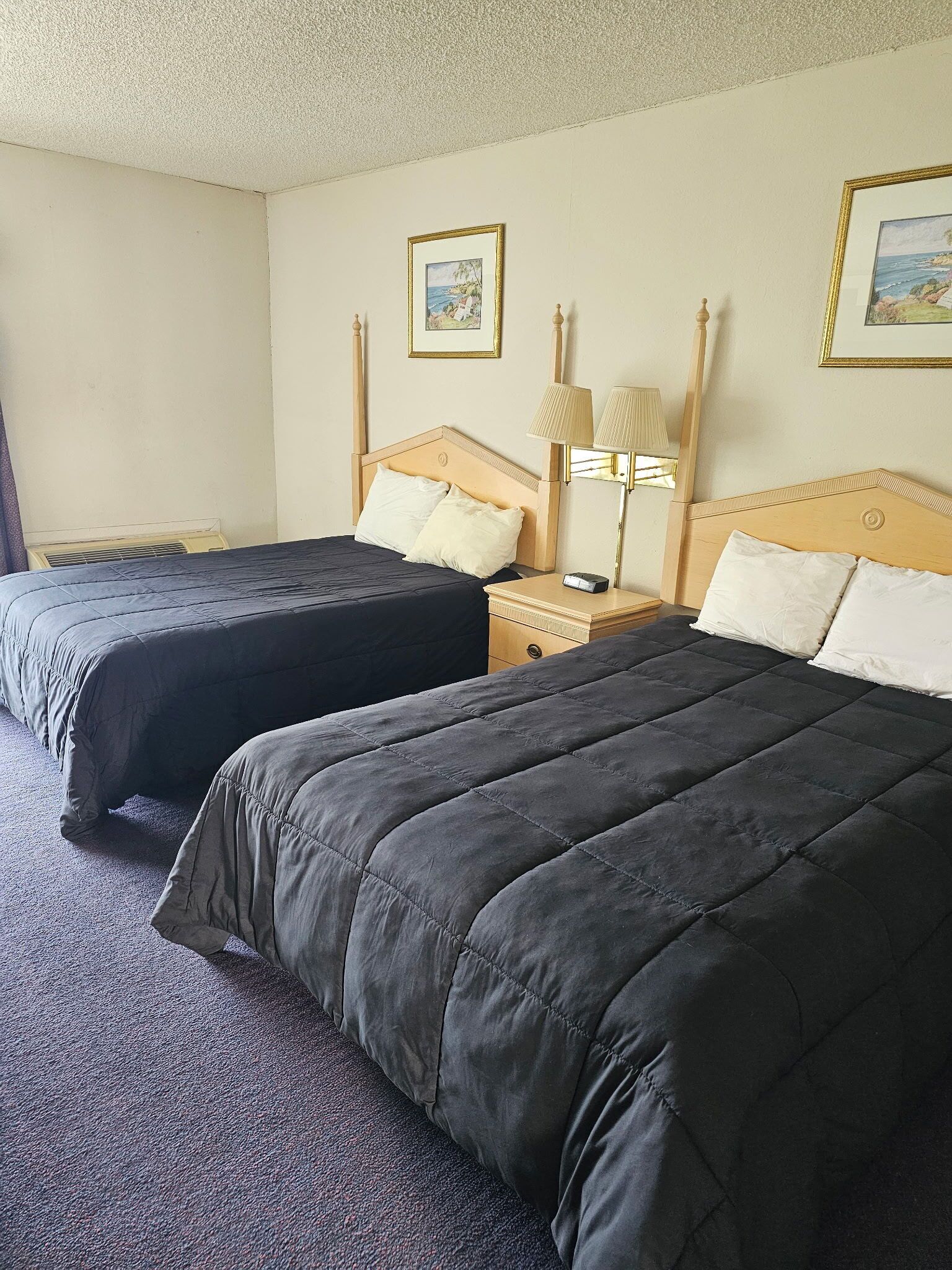 Habitación básica doble | Espacio para trabajar con un portátil y wifi gratis