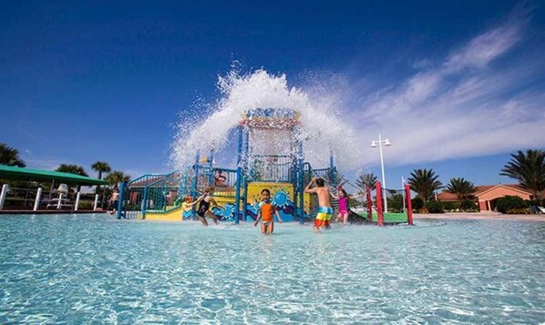 A heated pool