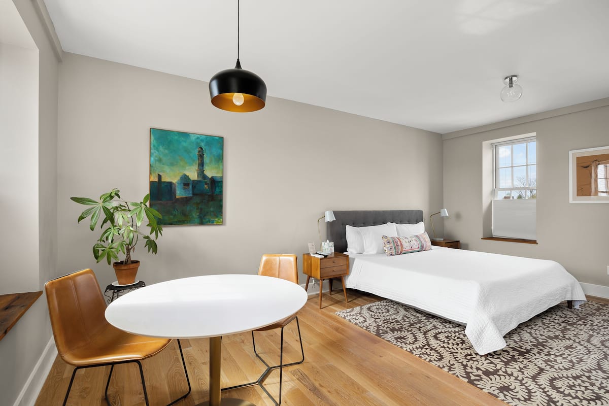 1 habitación y ropa de cama hipoalergénica