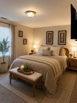 4 chambres, fer et planche à repasser, Wi-Fi gratuit, draps fournis
