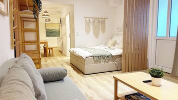 1 makuuhuone, silitysrauta/-lauta, Wi-Fi, vuodevaatteet