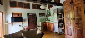 Smart-tv en een open haard