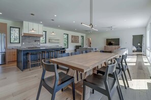 Dining - Luxury Home w/Mountain Views, Hot Tub, EV Charger, Play Equipment (Afton)