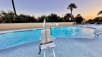 Indoor pool, a heated pool