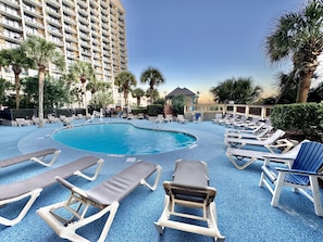 Indoor pool, a heated pool