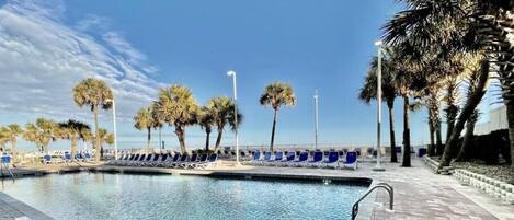 Indoor pool, a heated pool