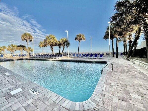 Indoor pool, a heated pool