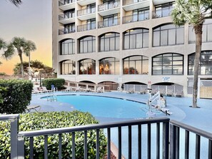 Indoor pool, a heated pool