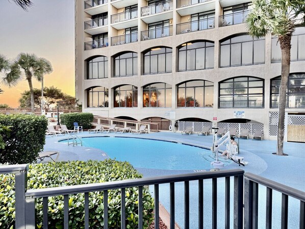 Indoor pool, a heated pool