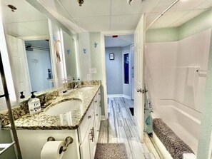 Hair dryer, towels
