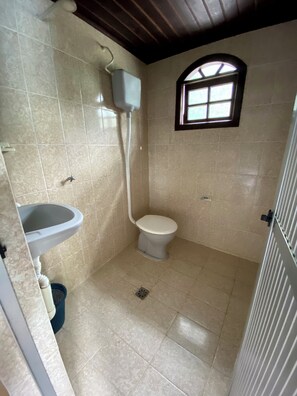Shower, towels, soap