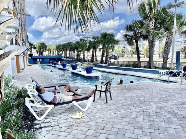 Indoor pool, a heated pool