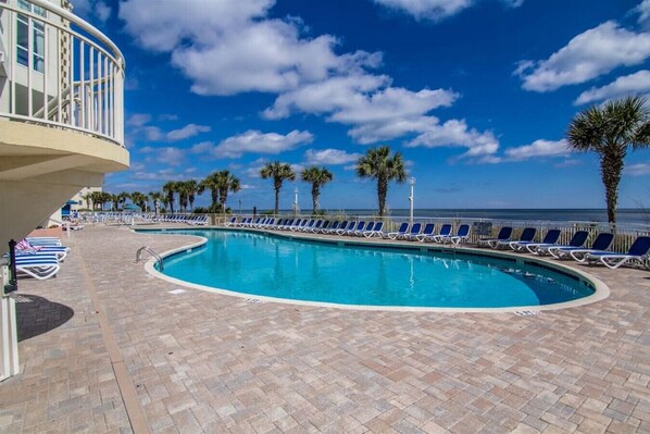 Indoor pool, a heated pool