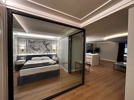 1 habitación y ropa de cama de alta calidad