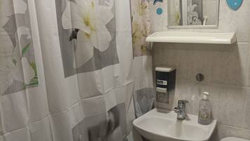 Dobbelt- eller tomannsrom – basic, byutsikt | Bad