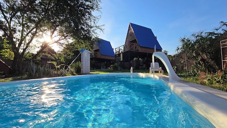 Outdoor pool. Alpinas Kamba