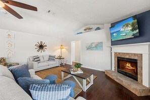 Smart TV, video games, table football, ping pong